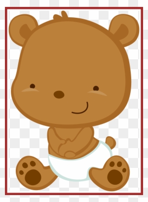 Awesome Minus Say Hello Osos Clip Art Babies And Image - Baby Bear In Diaper