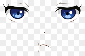 Blue Eyes Pouty - Kawaii - Free Transparent PNG Clipart Images Download