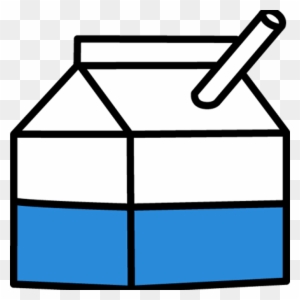 Milk Clipart Sack Lunch With Apple And Milk Carton - Carton Of Milk 