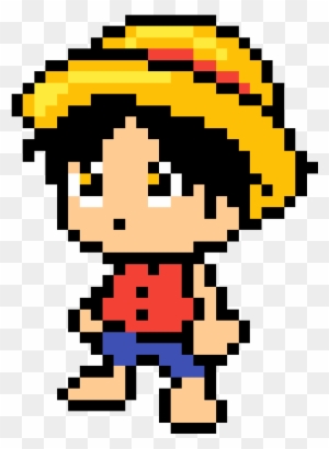 Luffy - Monkey D Luffy Pixel Art - Free Transparent PNG Clipart Images