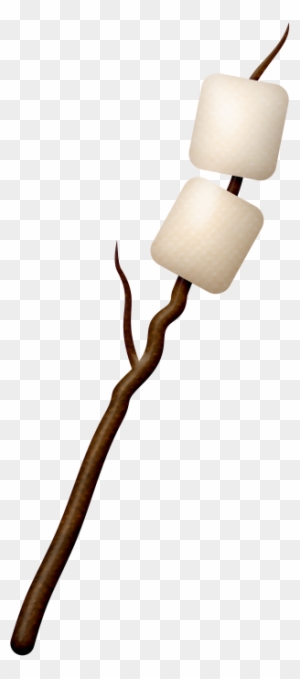 Roasting Marshmallows Clipart Download - Toasted Marshmallow On Stick