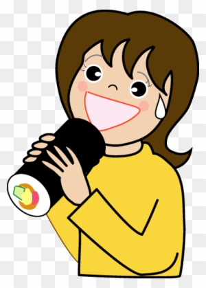 Ehou02 - Eat Sushi Cartoon - Free Transparent PNG Clipart Images Download