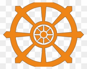 Buddhism Wheel Vector - Dharma Chakra With Hand - Free Transparent PNG ...