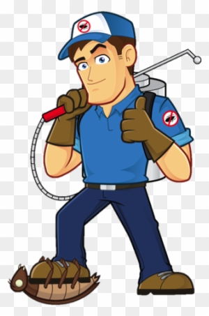 pest control man clipart face