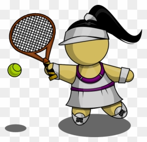 Tennis Player Female File Size - Female Tennis Player Silhouette - Free ...