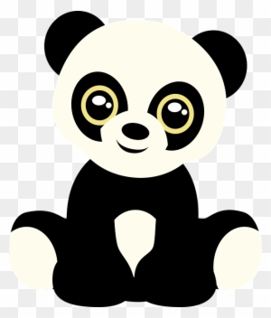 Baby Panda Cliparts 7, - Baby Visual Stimulation Card - Free ...