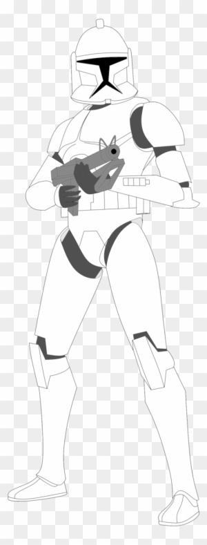 Clone Trooper With Dc 15s V2 By Fbombheart On Deviantart - Draw Clone Trooper Phase Ii