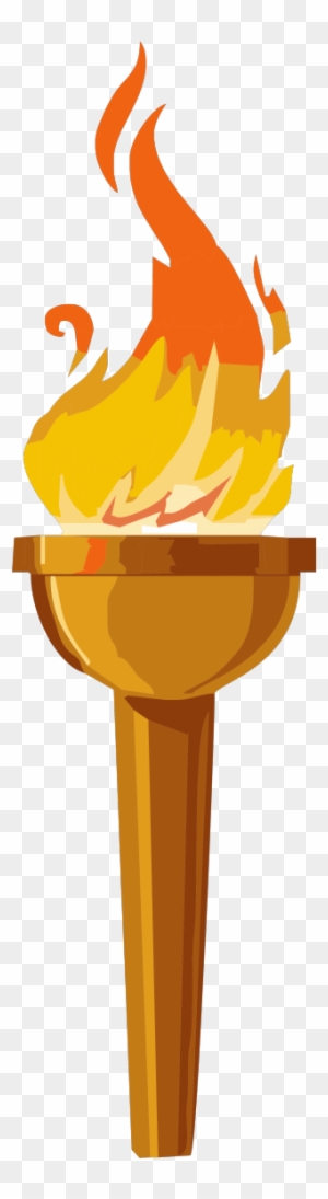 olympic torch image clipart of a log