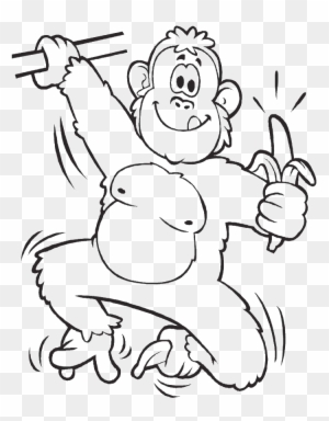 baby orangutan coloring page