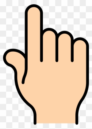 cartoon pointing finger clipart