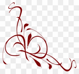 Burgundy Rose Clipart - Christmas Swirls - Free Transparent PNG Clipart ...