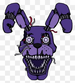 Five Nights At Freddy's -nightmare Bonnie By Kaizerin - Bonnie From Five Nights At Freddys Drawings