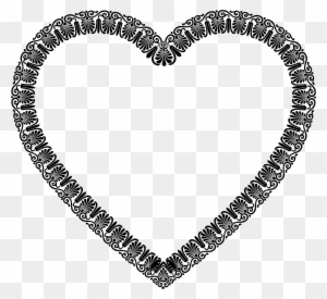 Victorian Ornament Heart - Heart Clipart Fancy