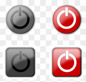 Power Off Buttons Png Clip Art - Button On Off Png