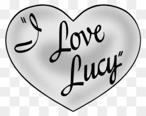 i love lucy logo vector