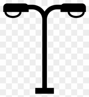 Lamp Post Vector - Street Lights Clipart Black And White