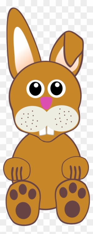 Funny Baby Bunny Sitting Png Clip Arts - Cartoon Rabbit Face