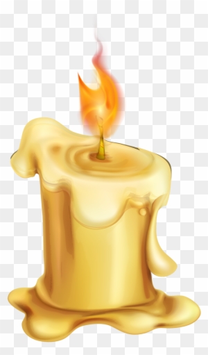 Candle Cartoon Wax - Burning Out Candle Cartoon - Free Transparent PNG ...