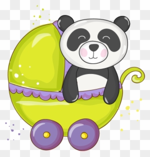 Pandas - Baby Shower Panda Blue - Free Transparent Png Clipart Images 