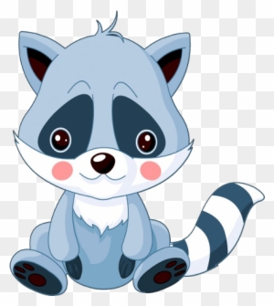 cartoon baby raccoon