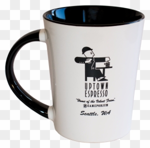 12 Ounce Ceramic Coffee Mug - Uptown Espresso