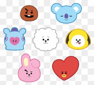 Bt21 Sticker - Shooky And Cooky - Free Transparent PNG Clipart Images ...