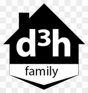 A Black And White Logo Of The D3h Family Of Employees, - House