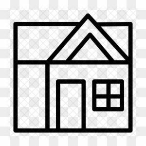 House Icon - Houses Black And White Clipart