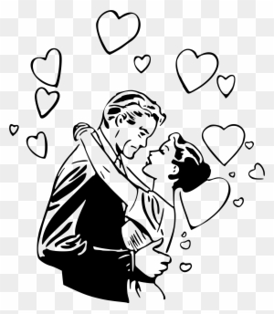 serodiscordant couples kissing clipart