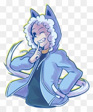 Neko Sans Humanised By Kaweii On Deviantart Neko Sans Free Transparent Png Clipart Images Download - undertale neko sans roblox