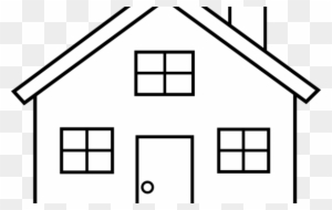 House Clipart Black And White & House Black And White - Simple Drawings Of Houses