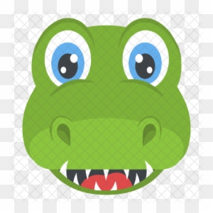 Crocodile Icon - Cara De Cocodrilo Dibujo - Free Transparent PNG Clipart  Images Download