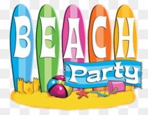 beach party background clipart free