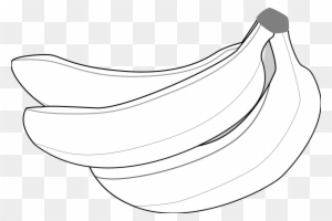 Inspiring Banana Outline Clip Art Large Size - Banana Vector Black And ...