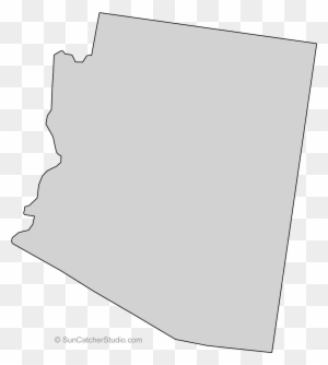 Outline, Map, States, State, United, America, Arizona - Arizona State ...