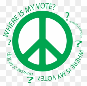 Vote Iran Peace Sign 2 Scallywag Peacesymbol - Peace And Love Symbol