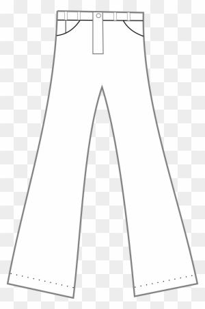 Clothing Pants Outline Clip Art At Clker Gambar Celana Panjang Kartun Free Transparent Png Clipart Images Download