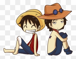 Luffy Portgas D - Chibi Luffy And Ace - Free Transparent PNG Clipart ...