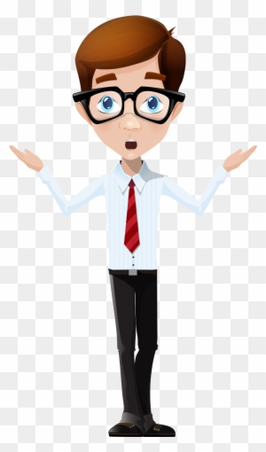 Cartoon Male Boy Character - Nerd Cartoon Png - Free Transparent PNG ...