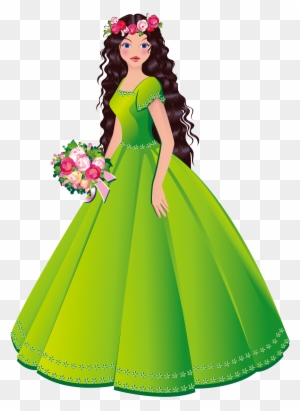 princesa do vestido verde