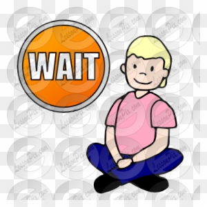 patiently waiting clipart