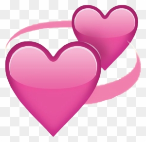Iphone Heart Emoji Love Tumblr Heart Emoji Love Tumblr - Double Pink ...