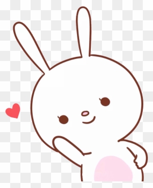 Cute Bunny Rabbit Carrot - Easy Cartoon Rabbit Cute - Free Transparent ...