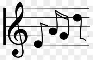 Treble Staff With Notes 01 Png Images - Music Notes Clip Art