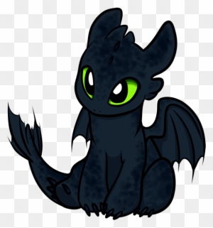 Chibi Nightfury By Gryphonworks - Chibi Night Fury - Free Transparent ...