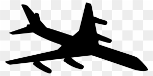 Onlinelabels Clip Art - Aeroplane Silhouette - Free Transparent PNG ...