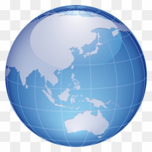 World Map Asia & Oceania Sticker - Satellite Picture Southeast Asia ...