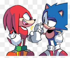 Transparent Image Of Sonic And Knuckles Being Bros - Sonic Mega Drive #1