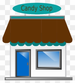 Candy Shop Front - Cartoon Store Transparent Background
