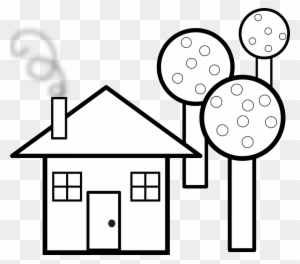 White House Coloring Page Printable Free Coloring Pages - Shapes House Black And White